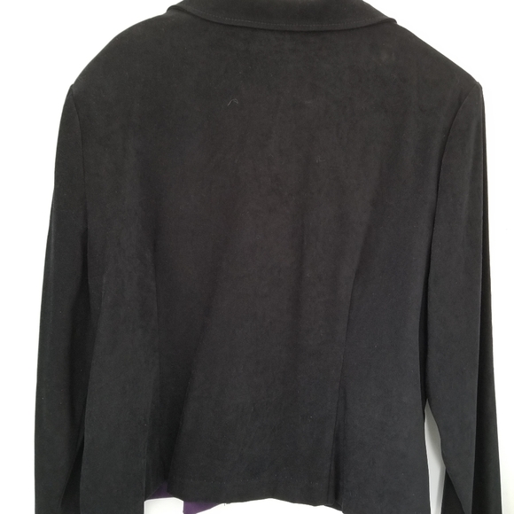 Microsuede Block Pattern Jacket - Picture 2 of 7